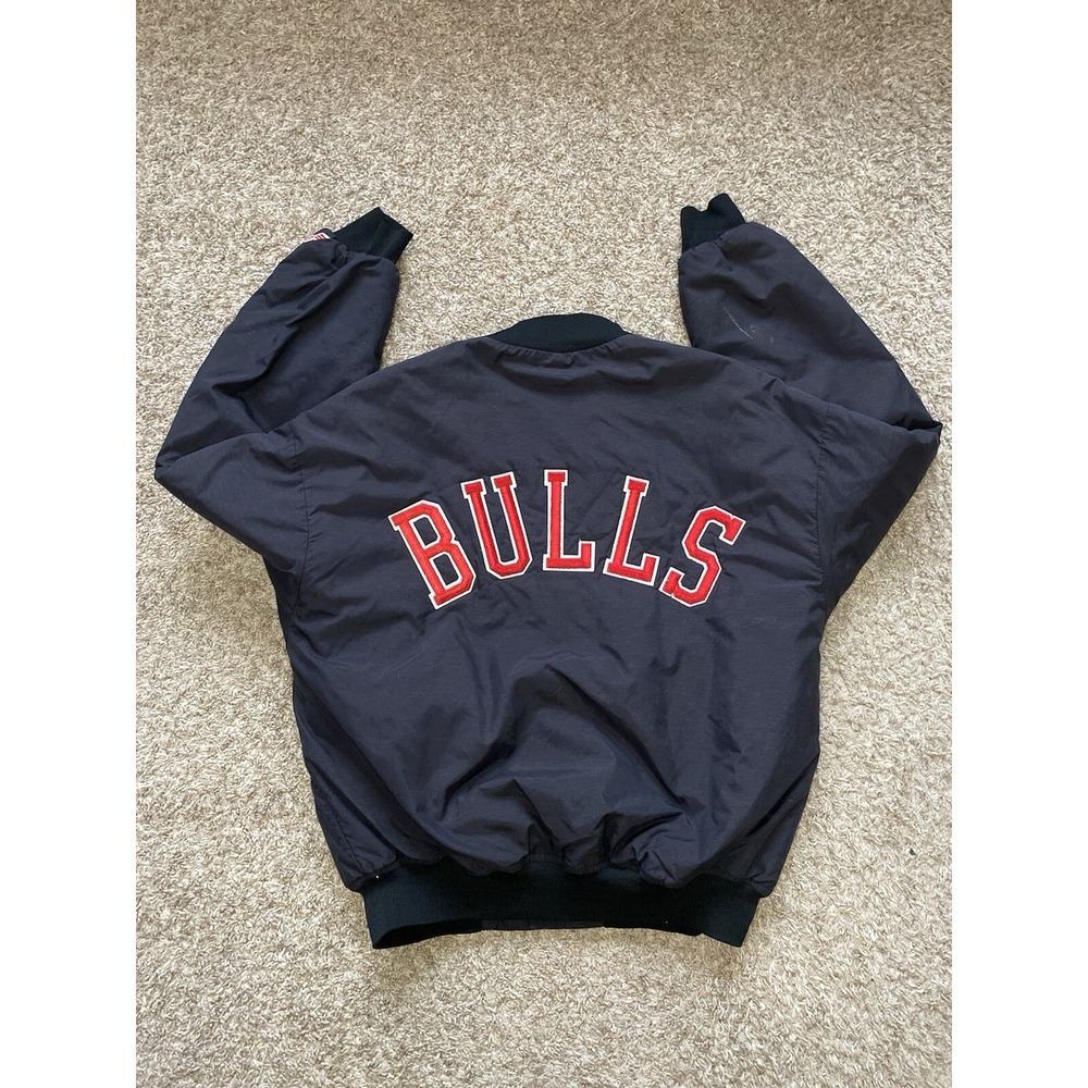 Vintage Swingster NBA Chicago Bulls Satin Bomber Jacket Men Large Michael Jordan